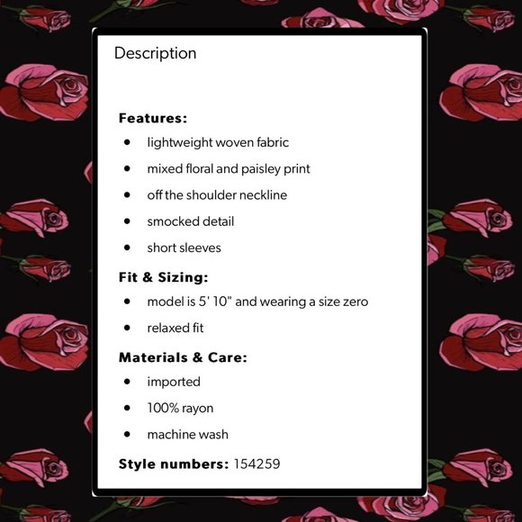 Maurice's Plus Size Mixed Print Off the Shoulder Top 2X - Picture 6 of 11